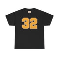 the "number 32" tee