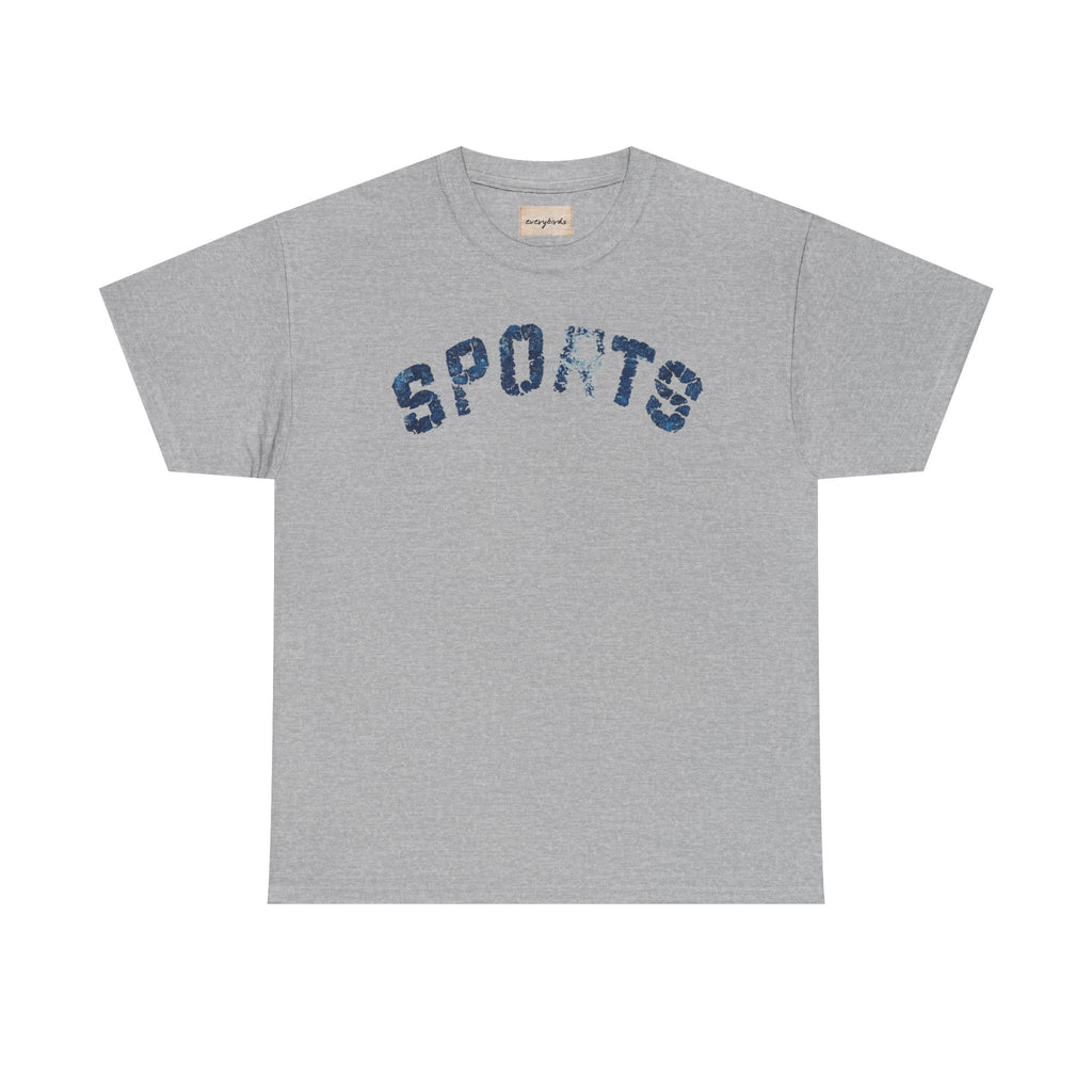 the "sports" tee