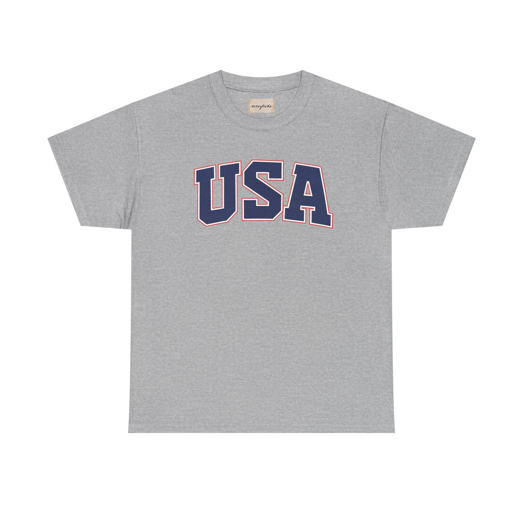 the "USA" tee