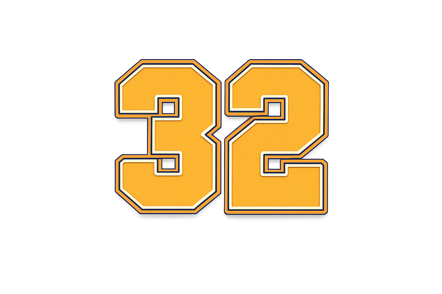 the "number 32" tee