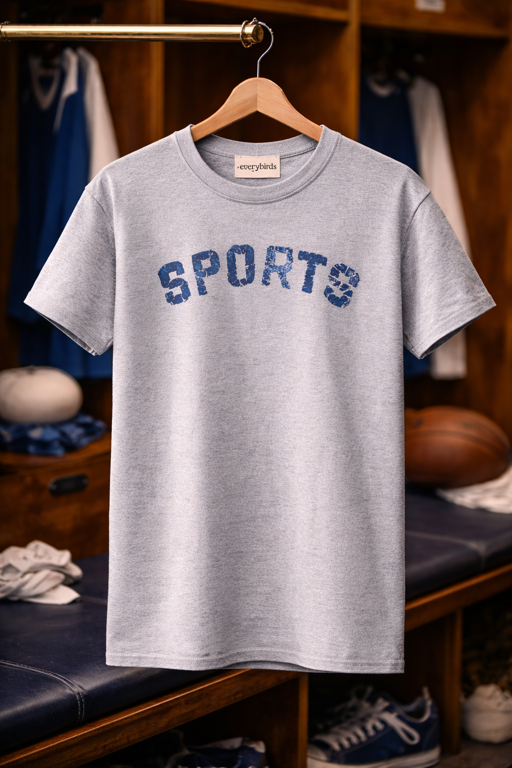 the "sports" tee