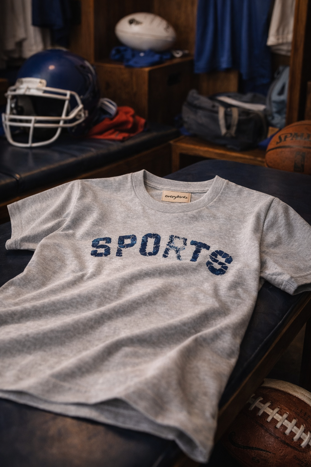 the "sports" tee
