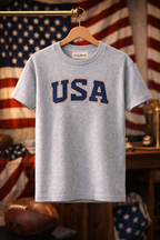 the "USA" tee