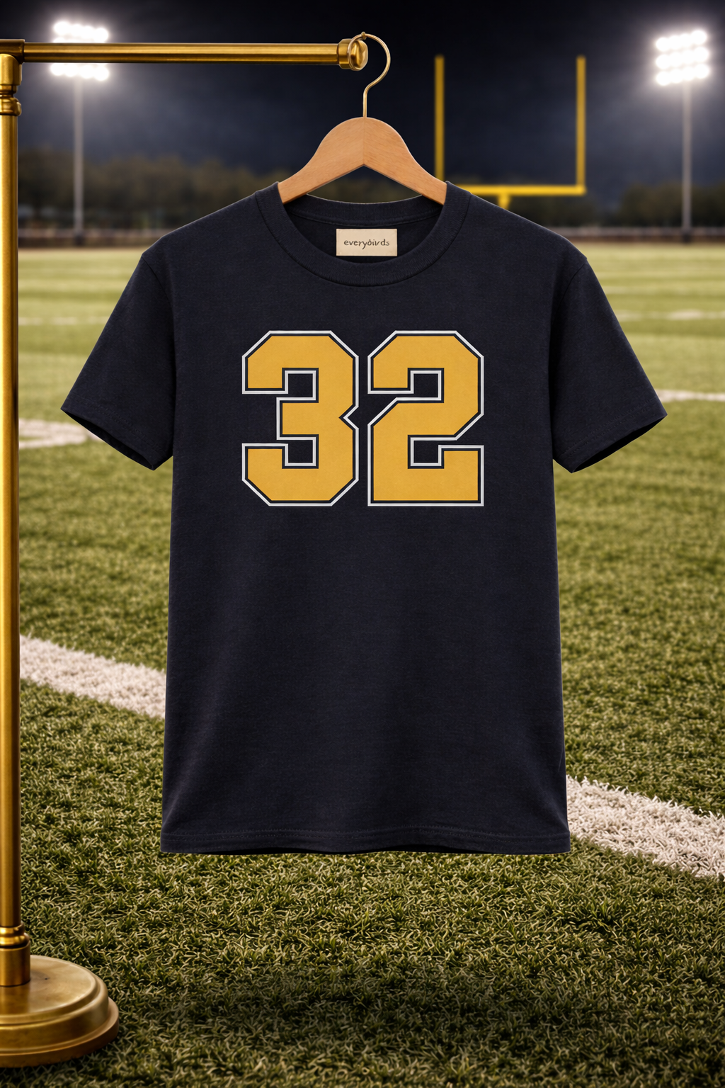 the "number 32" tee