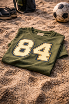 the "number 84" tee