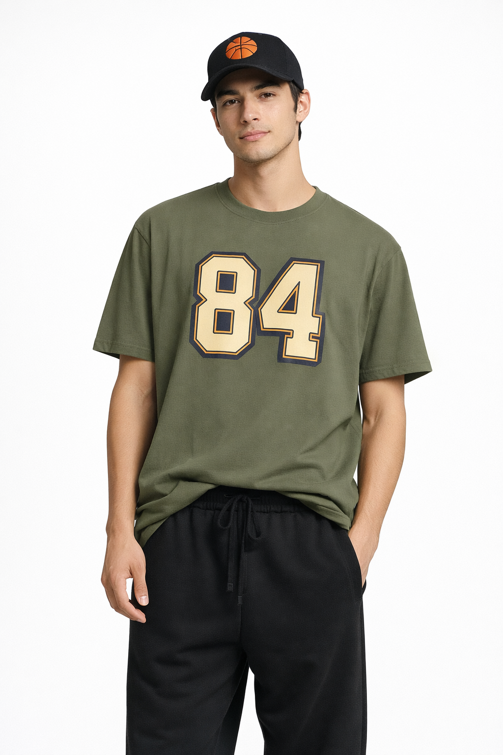 the "number 84" tee